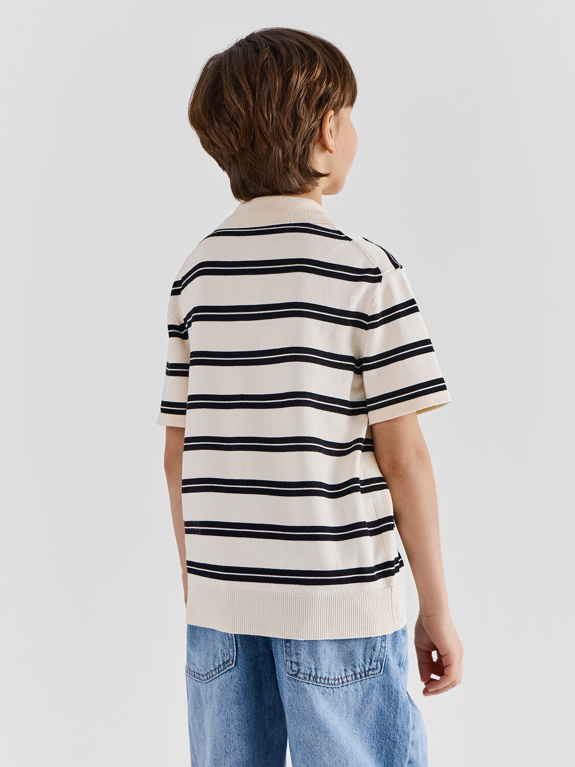 MARK FORMELLE Поло 586768 113466 черно -белая полоска