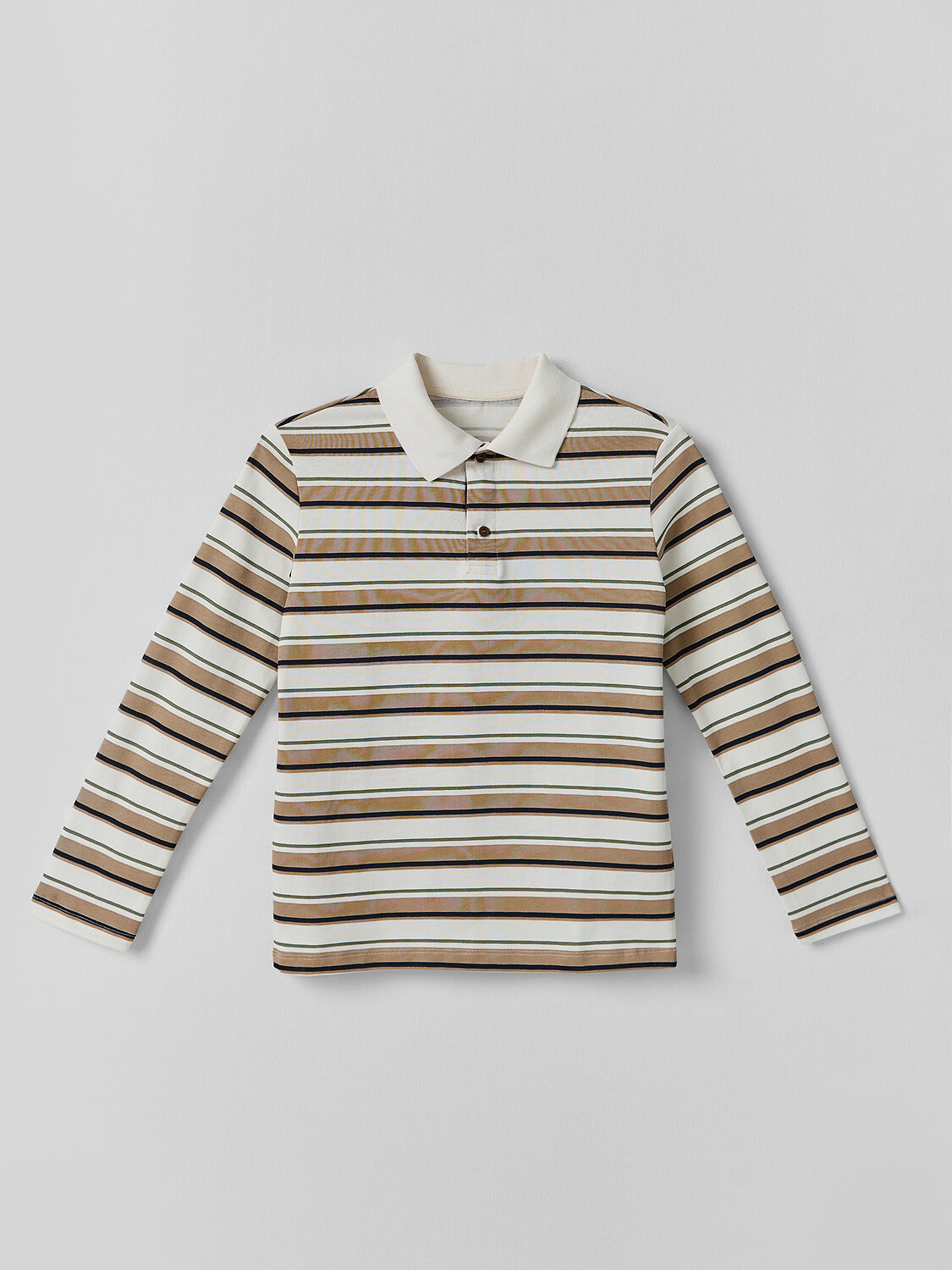 MARK FORMELLE Поло 586769 123493 бежевая полоска на св.молочном