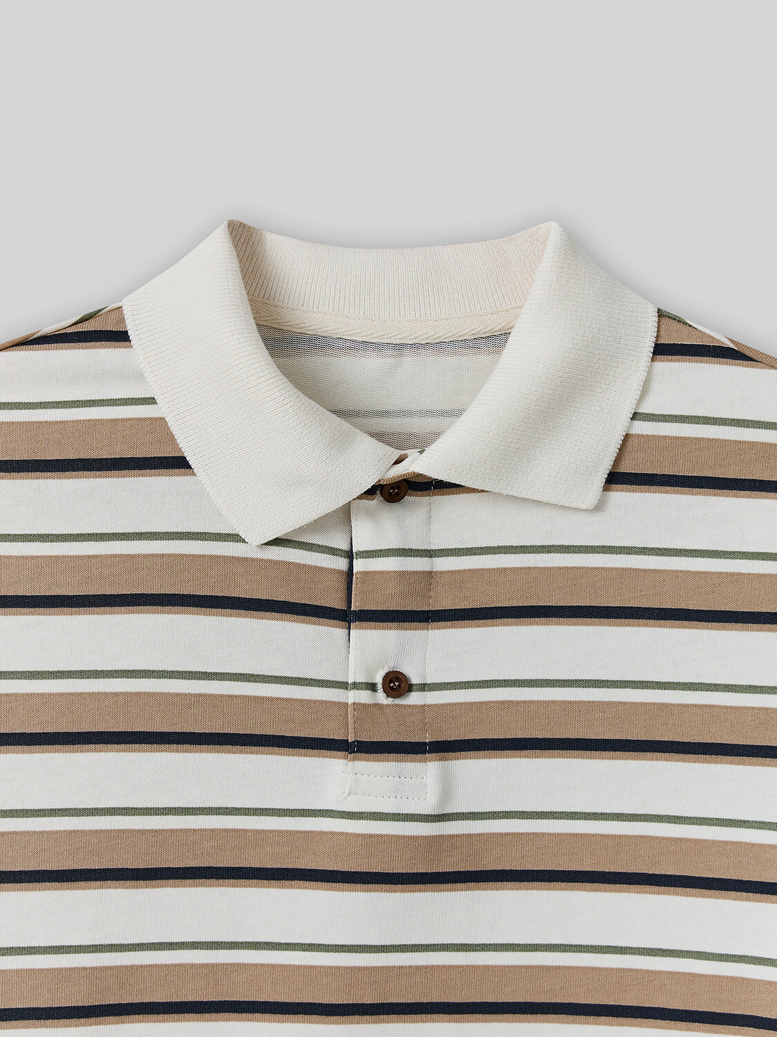 MARK FORMELLE Поло 586769 123493 бежевая полоска на св.молочном