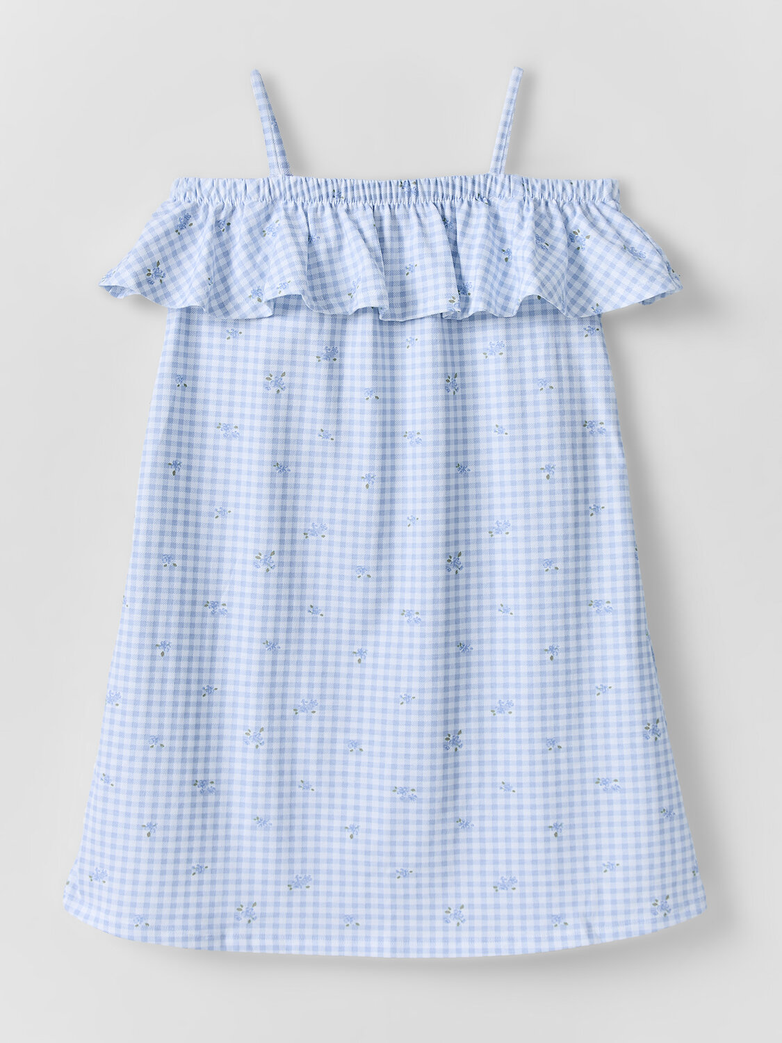 MARK FORMELLE Сарафан 586774 177732 цветы на голубой клетке