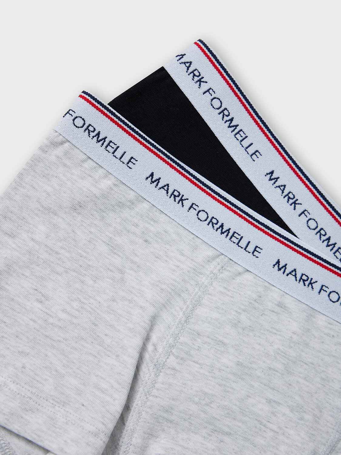 MARK FORMELLE Трусы 586800 413354-2 серый меланж+черный