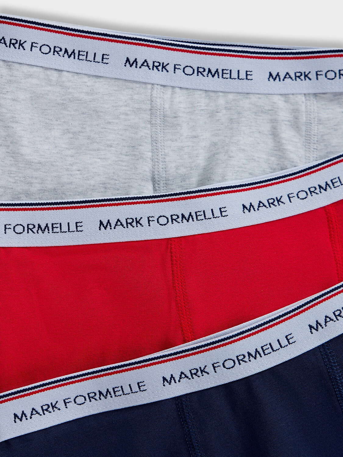 MARK FORMELLE Трусы 586805 413354-3 море +серый меланж+огненный красный