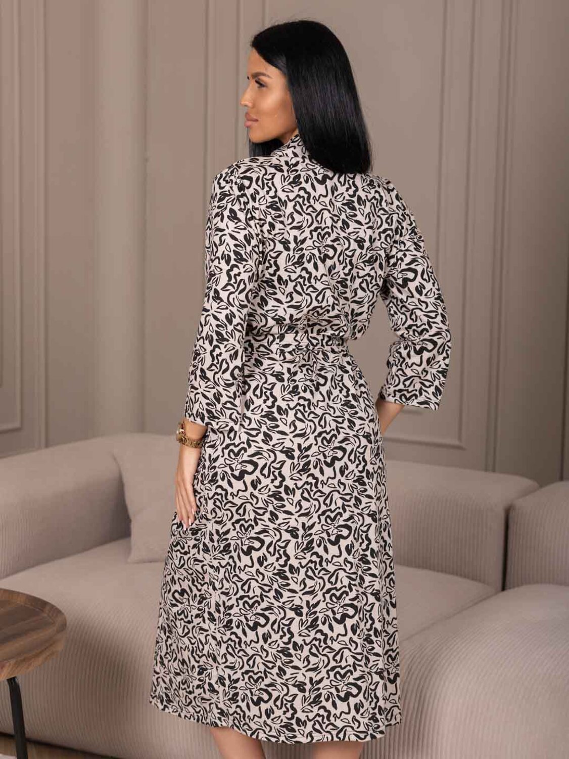 Текс-плюс Халат 586810 00-00247379 Бежевый,черный