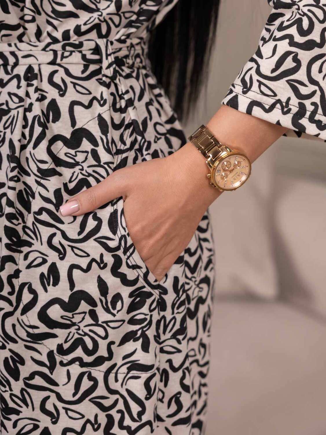 Текс-плюс Халат 586810 00-00247379 Бежевый,черный