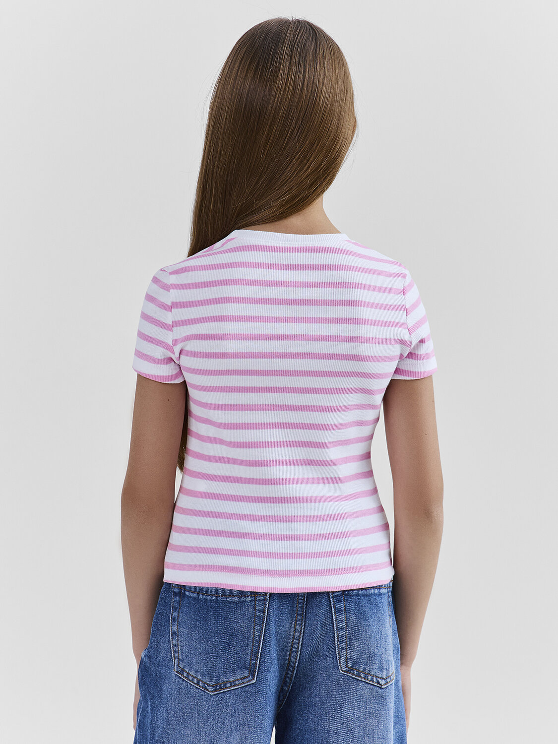 MARK FORMELLE Футболка 586872 117912 розовая полоска на белом