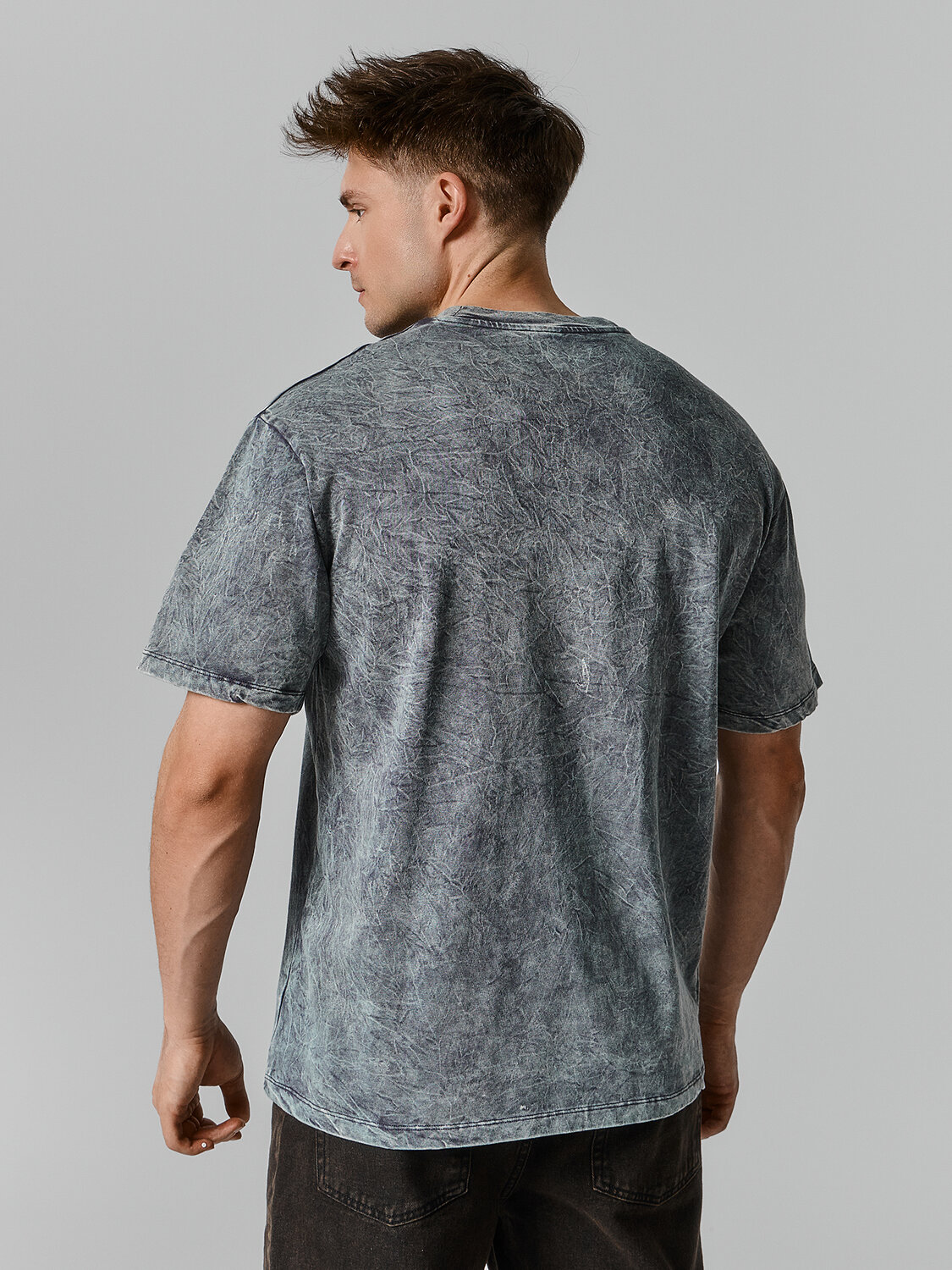 MARK FORMELLE Футболка 586889 111846 ACID WASH графит +печать
