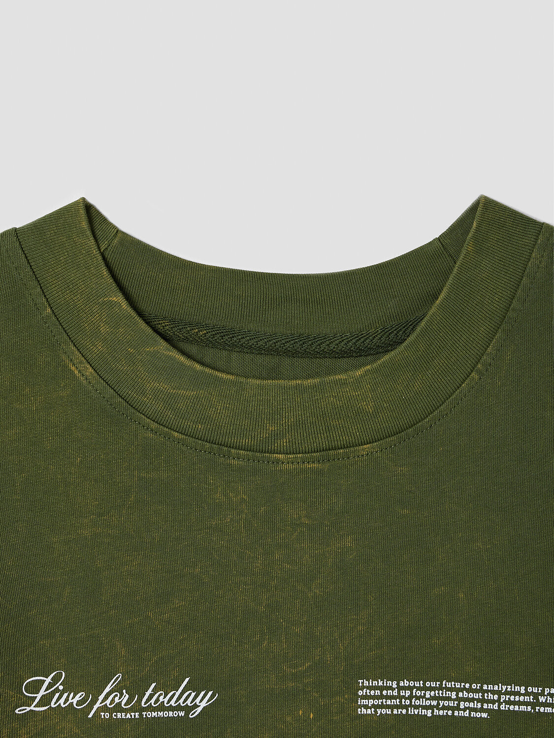 MARK FORMELLE Футболка 586891 111883 ACID WASH т.зеленый +печать