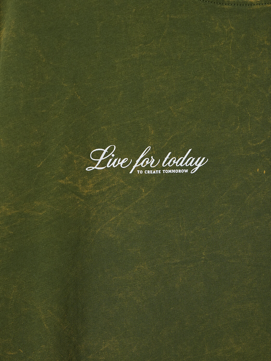 MARK FORMELLE Футболка 586891 111883 ACID WASH т.зеленый +печать