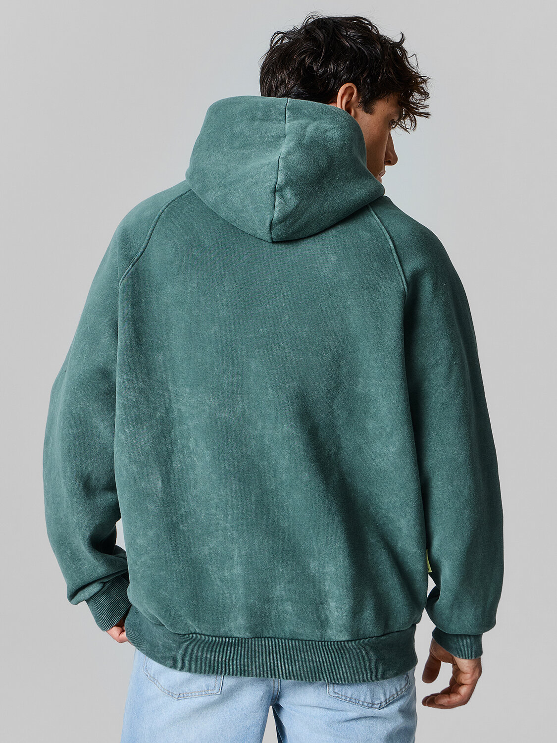 MARK FORMELLE Худи 586898 121825 ACID WASH травяной +печать