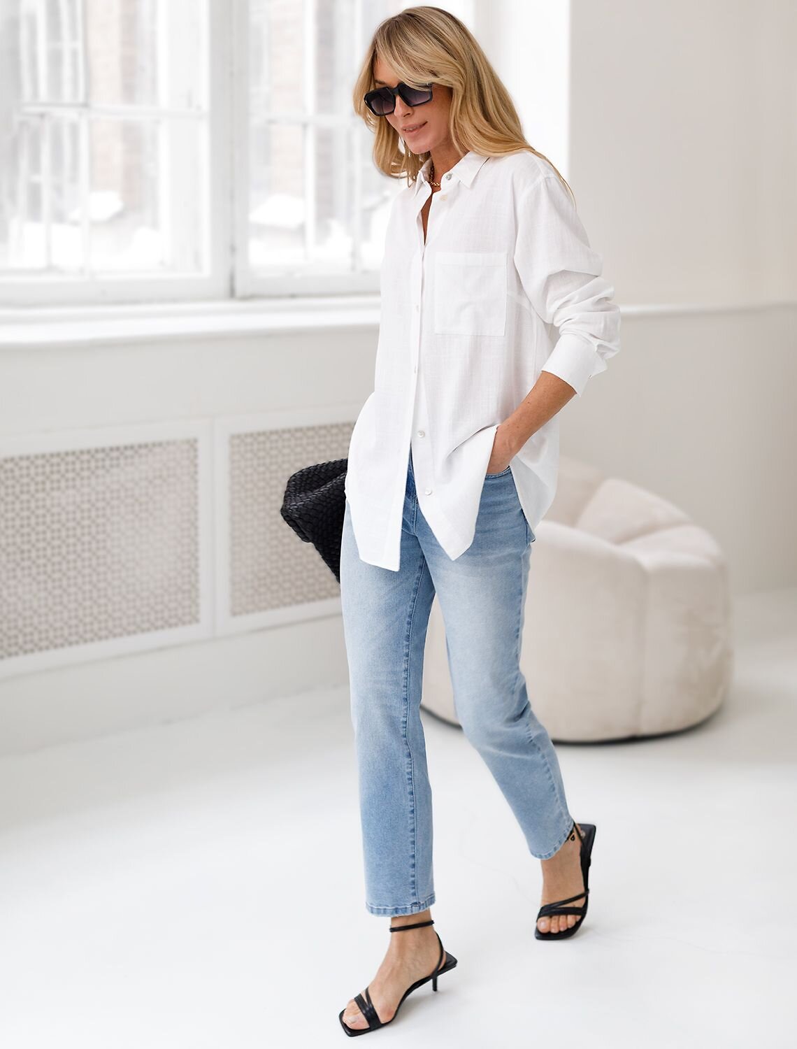 VILATTE Джинсы 586906 D54.324 голубой