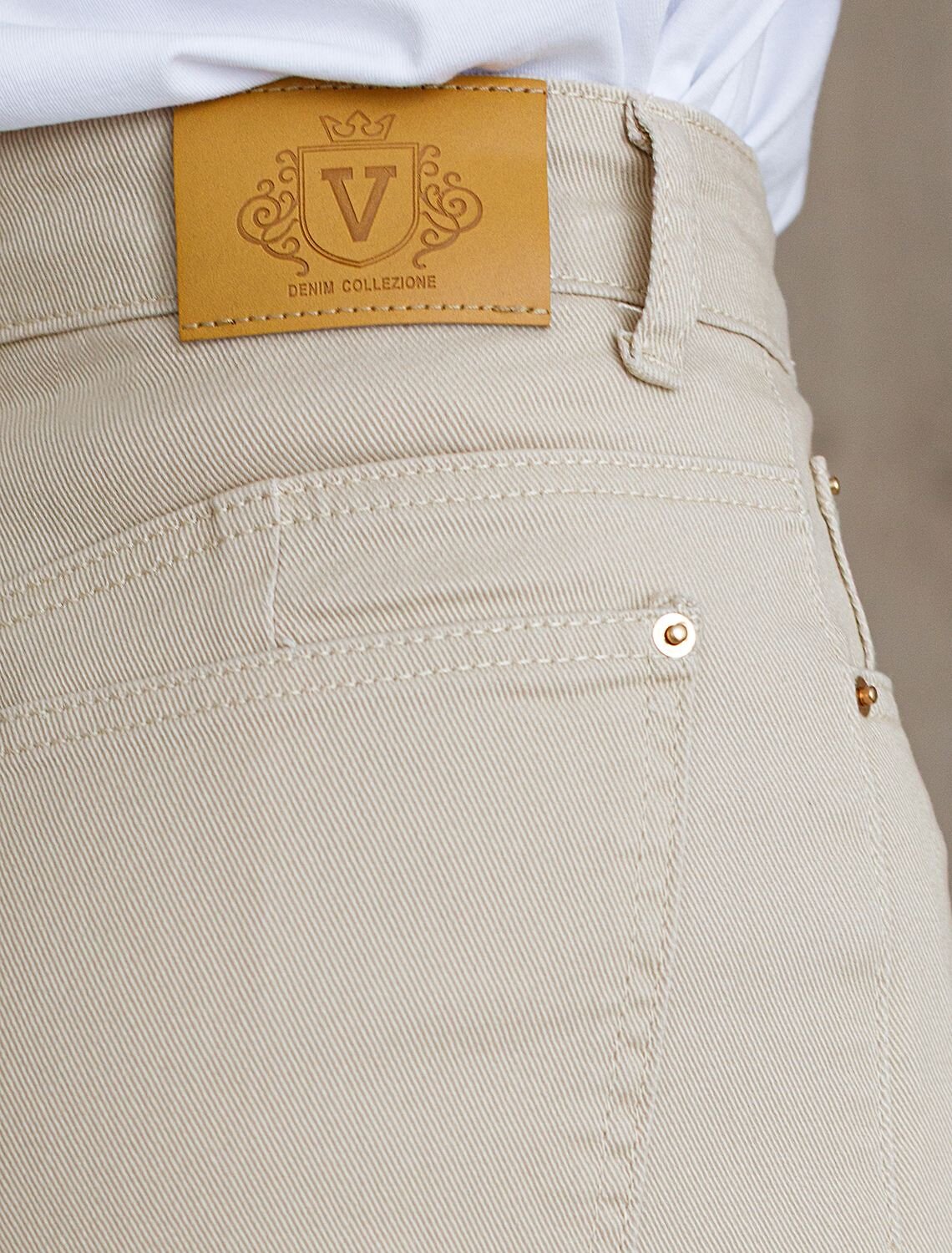 VILATTE Джинсы 586912 D54.320 бежевый