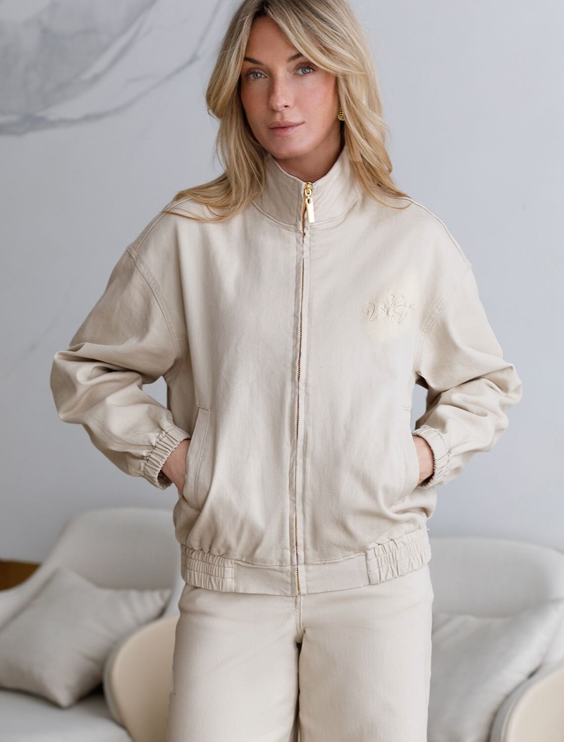 VILATTE Жакет 586914 D51.034 бежевый