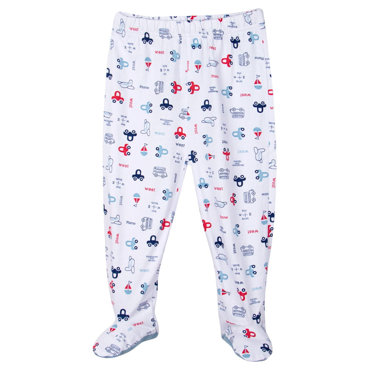 Bonito Ползунки 586945 OR266P белый машинки