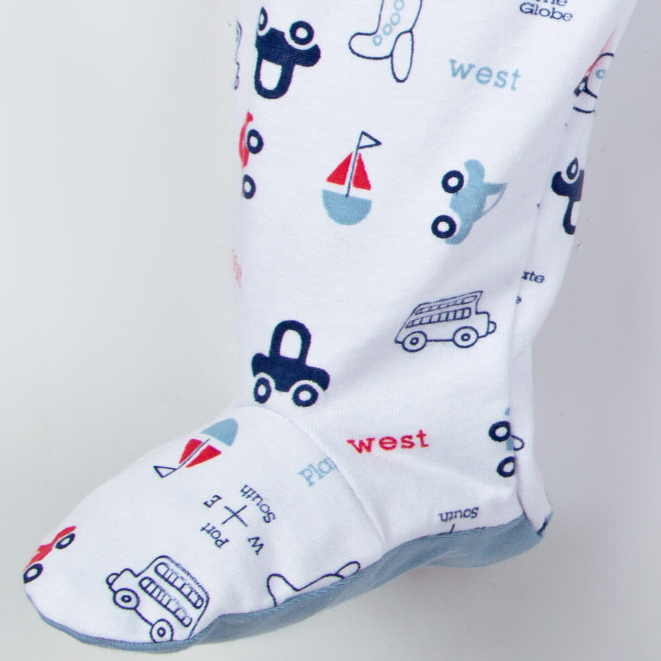 Bonito Ползунки 586945 OR266P белый машинки