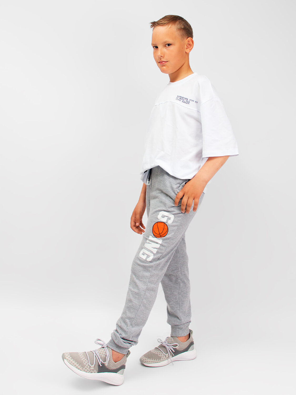 Bonito Брюки 587160 BK1445B серый меланж