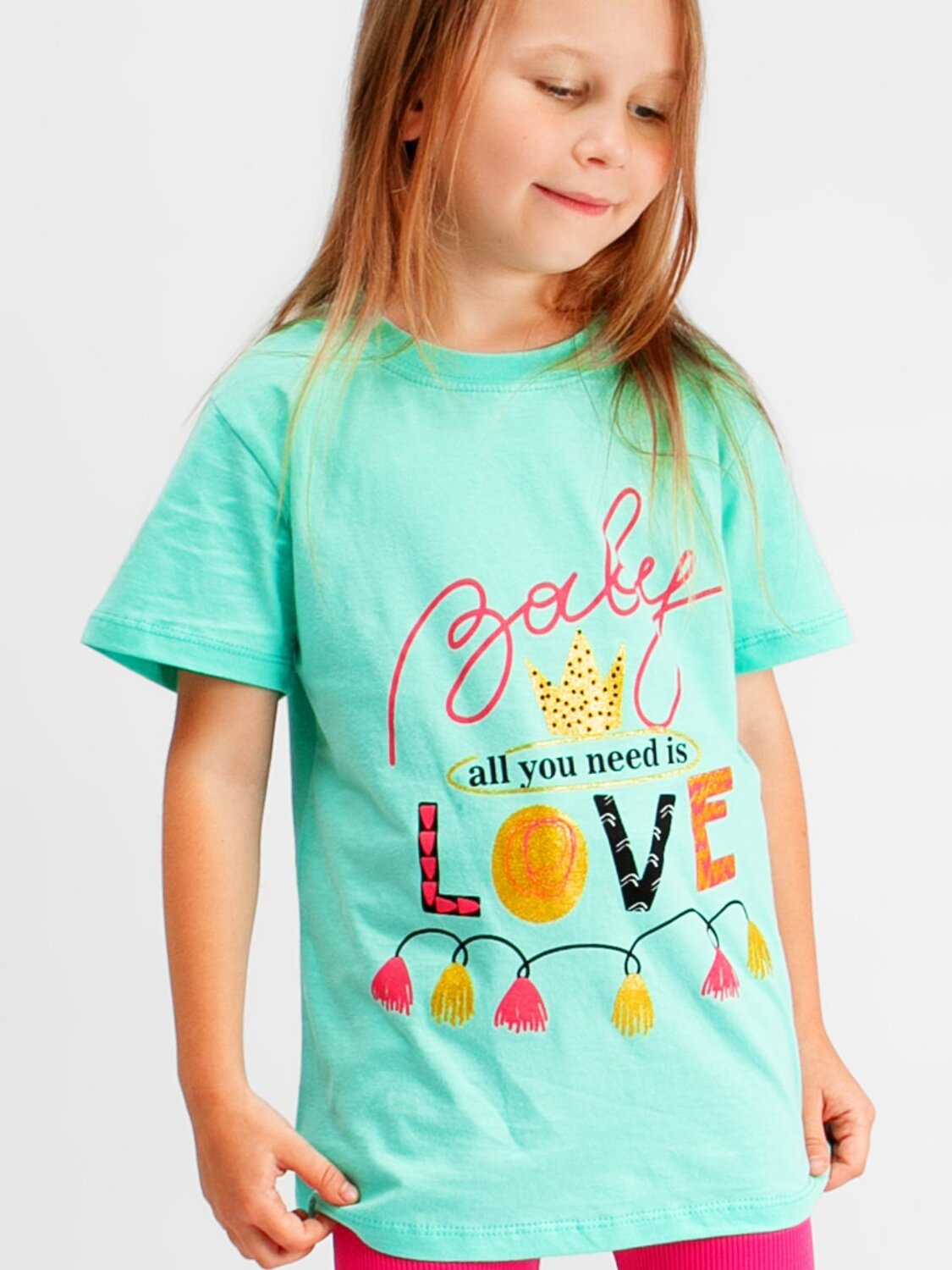 Bonito Футболка 587180 BK0002D-2 мятный-оранжевый