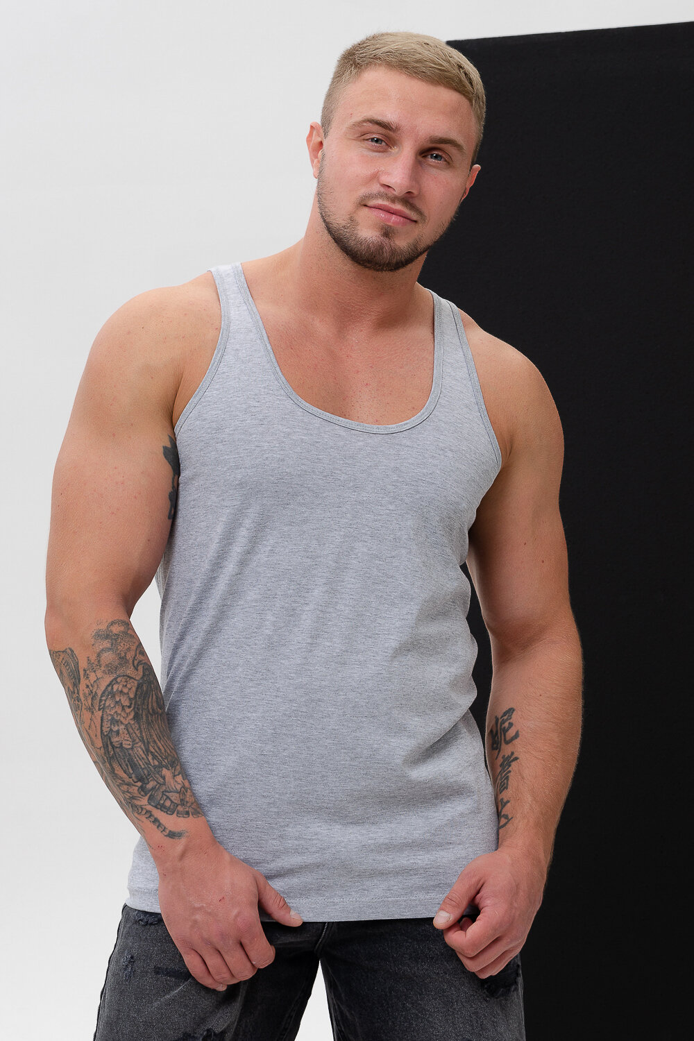 Натали Майка 587234 14483 серый меланж