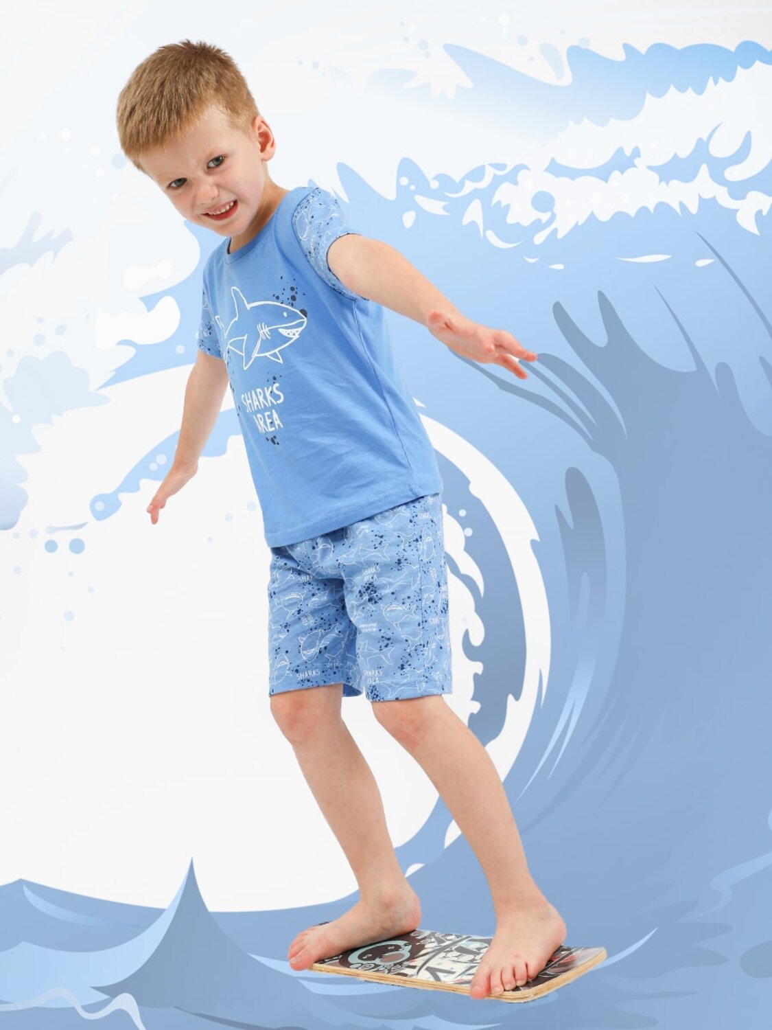 Bonito Пижама 587309 SS6124 голубой