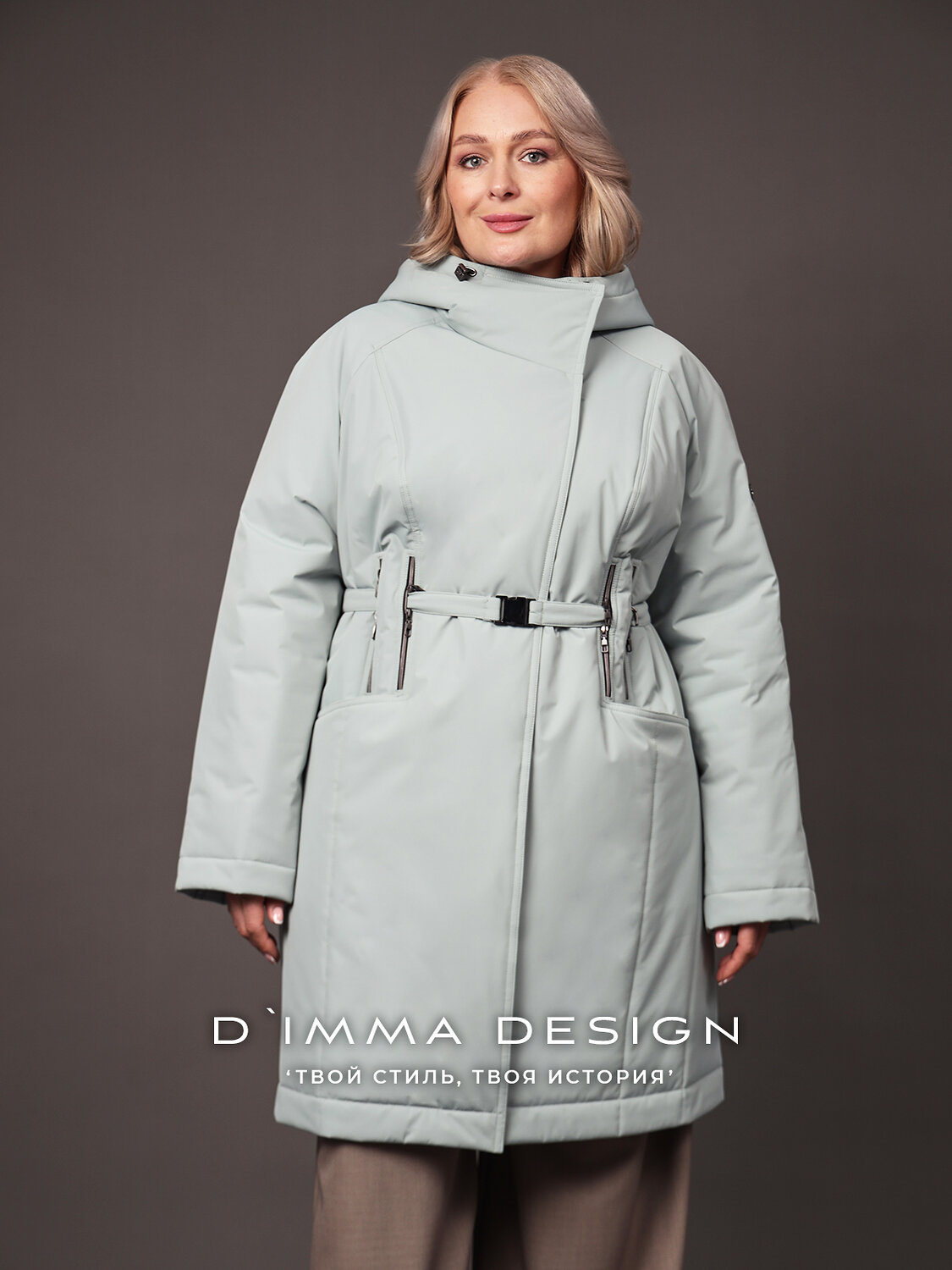 DIMMA Пальто 587344 2669 Ментоловый