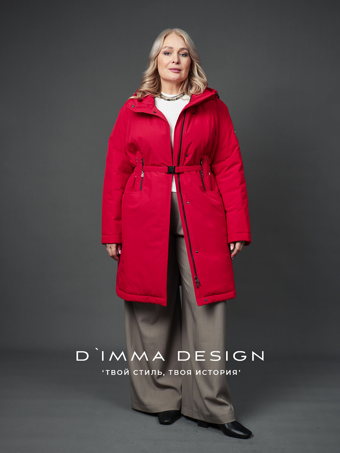 DIMMA Пальто 587340 2669 Красный