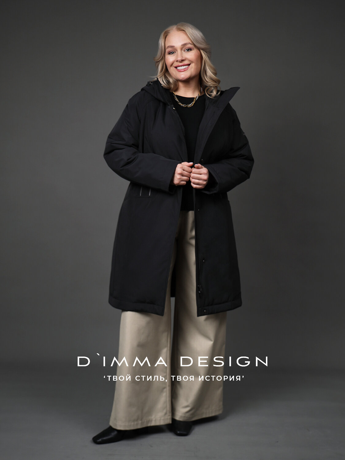 DIMMA Пальто 587345 2669 Черный