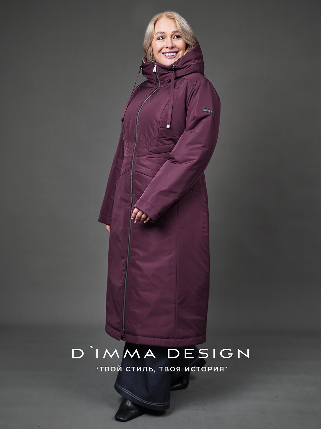 DIMMA Пальто 587347 2670 Бордовый