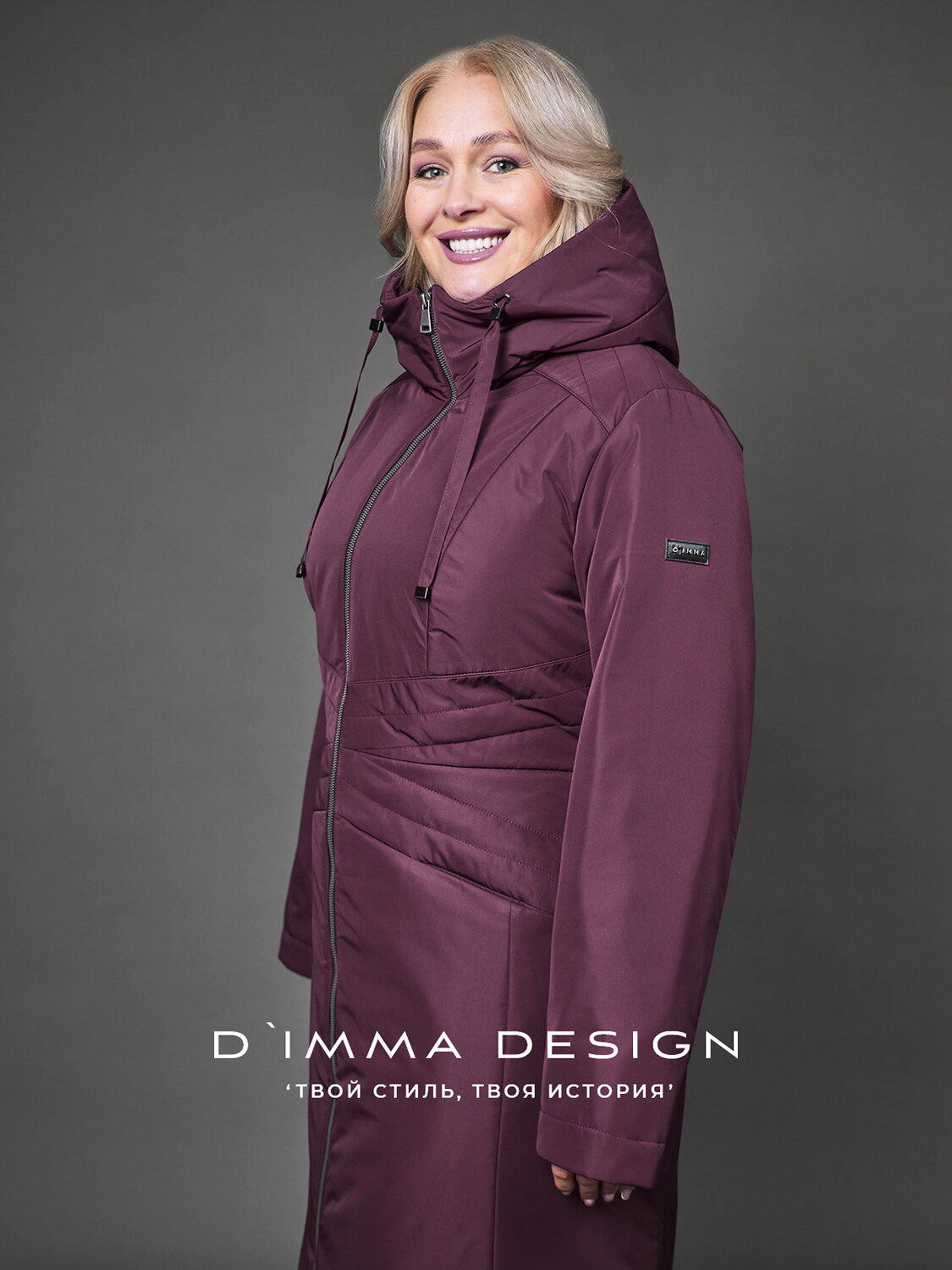 DIMMA Пальто 587347 2670 Бордовый