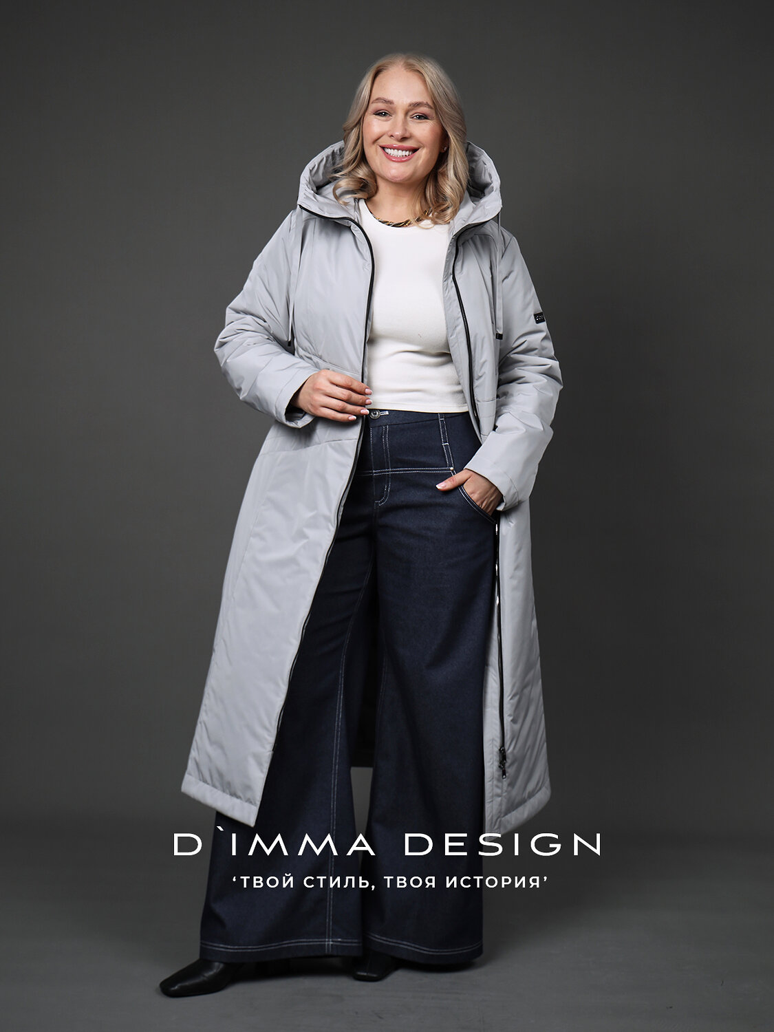 DIMMA Пальто 587348 2670 Светло-серый