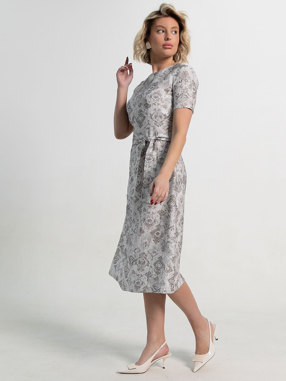 LT Collection Платье 587356 П15116-10М серый