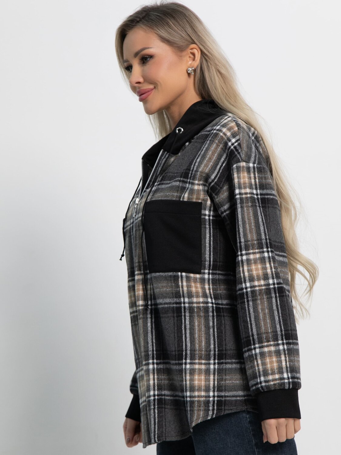 LT Collection Рубашка 587358 Б15125-50М черно-серый