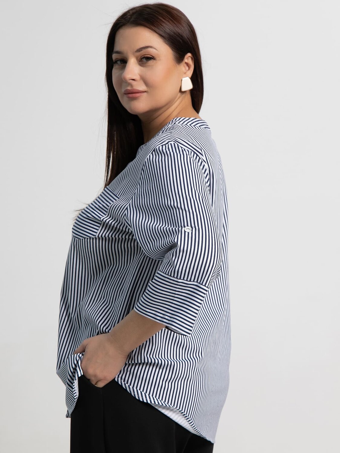 LT Collection Блуза 587363 Б15363-20М синий