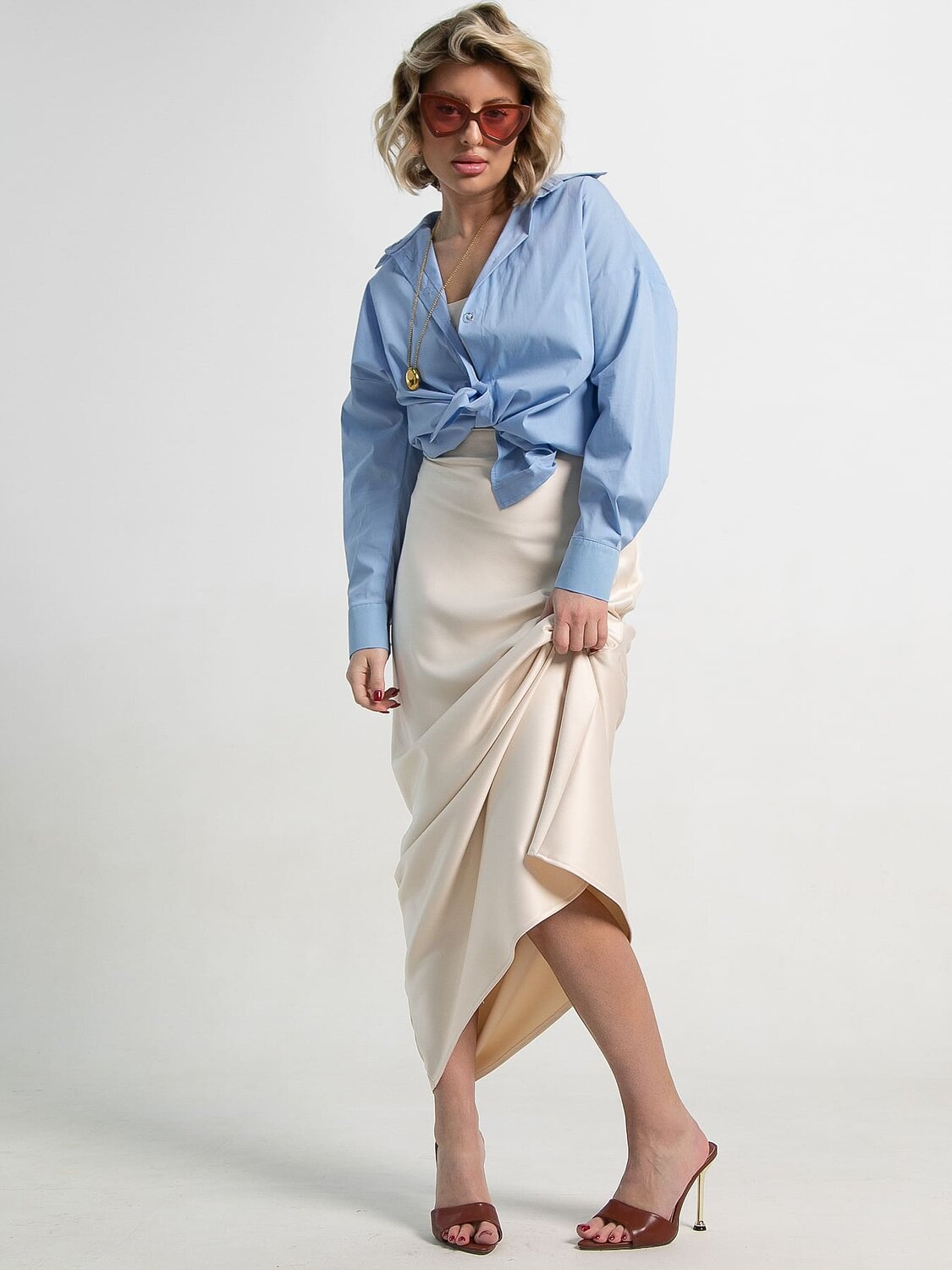 LT Collection Юбка 587364 Ю15382-25М молочный