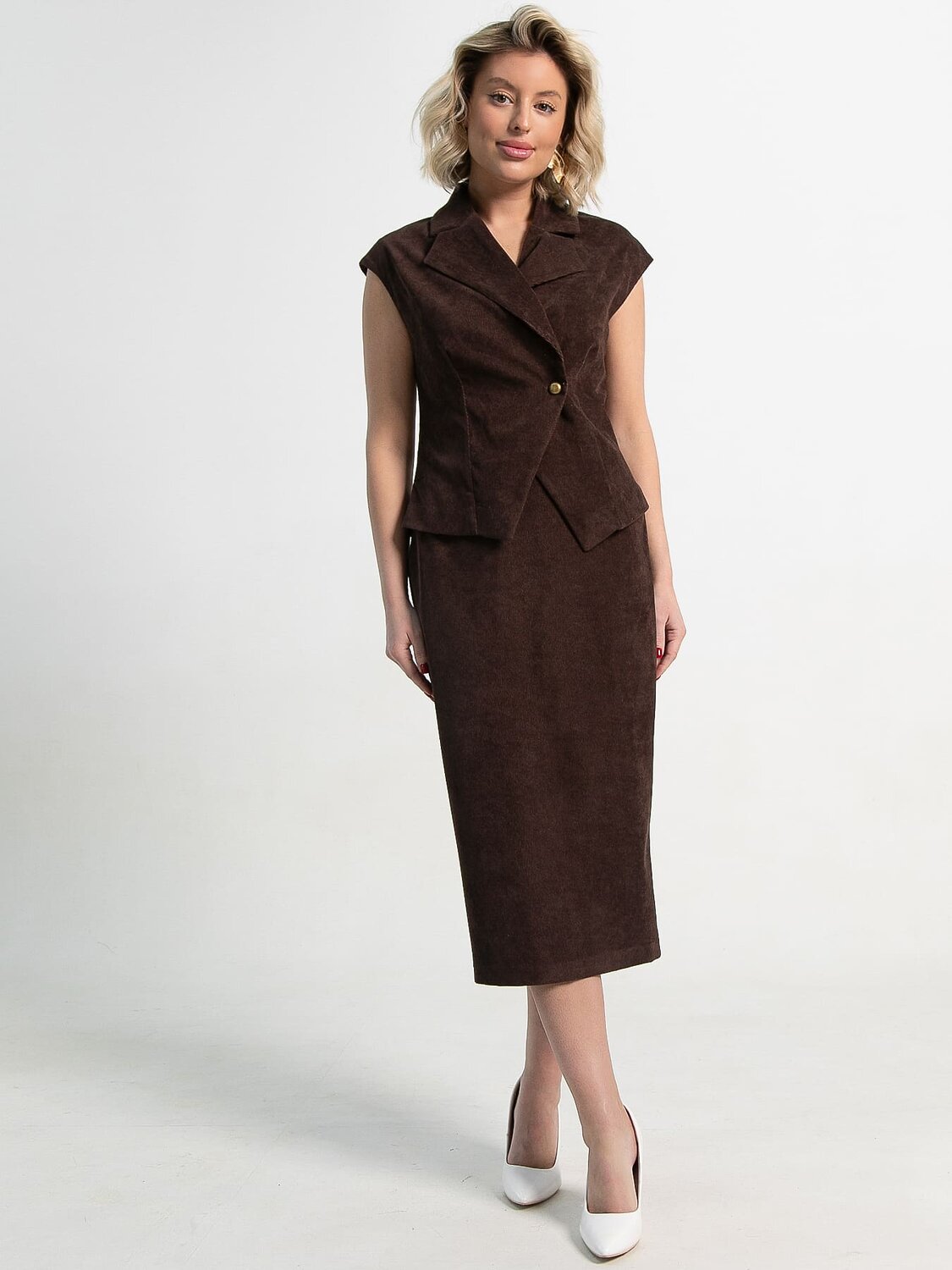 LT Collection Юбка 587365 Ю15361-10М коричневый 