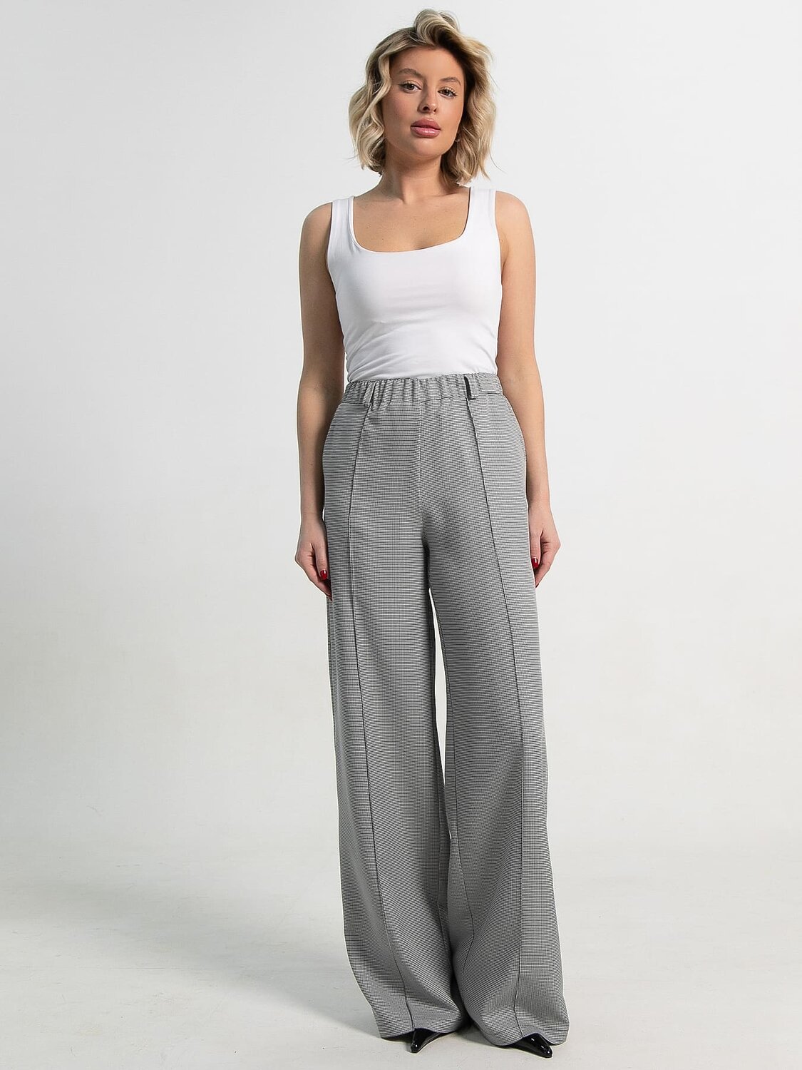 LT Collection Брюки 587366 Б15381-1М черный/серый