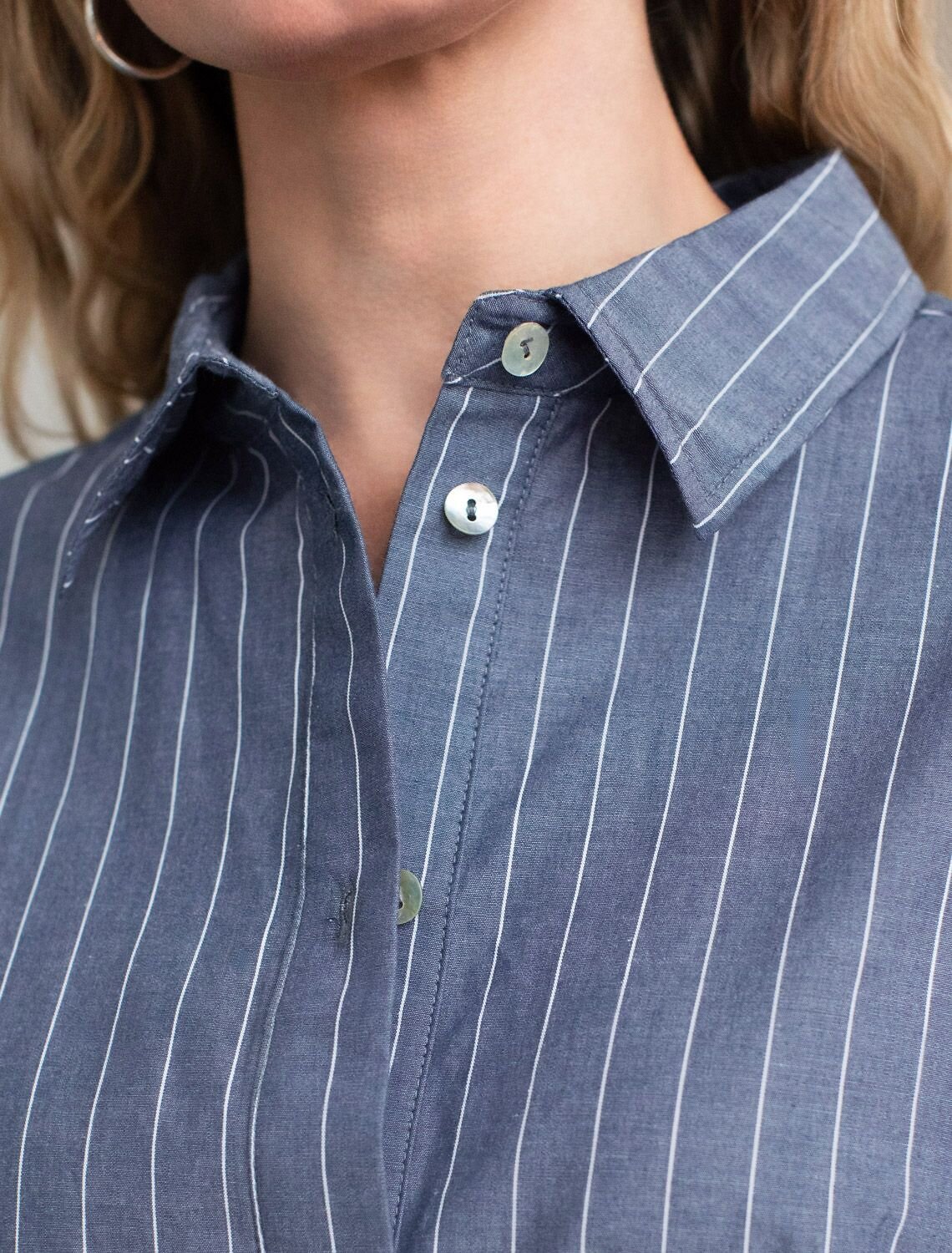 VILATTE Платье 587373 D22.264 серо-синий