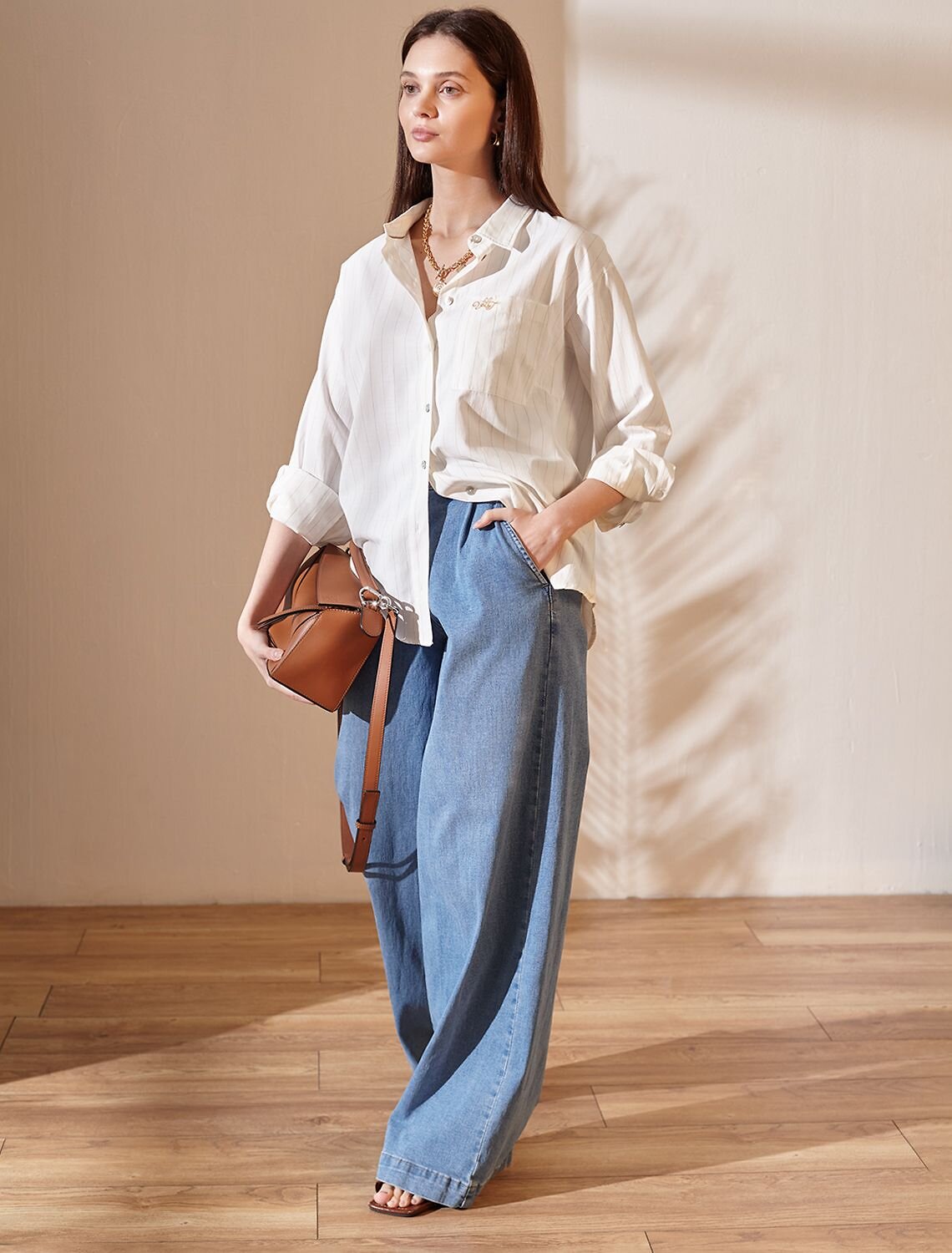 VILATTE Блузка 587380 D29.298 молочный-бежевый