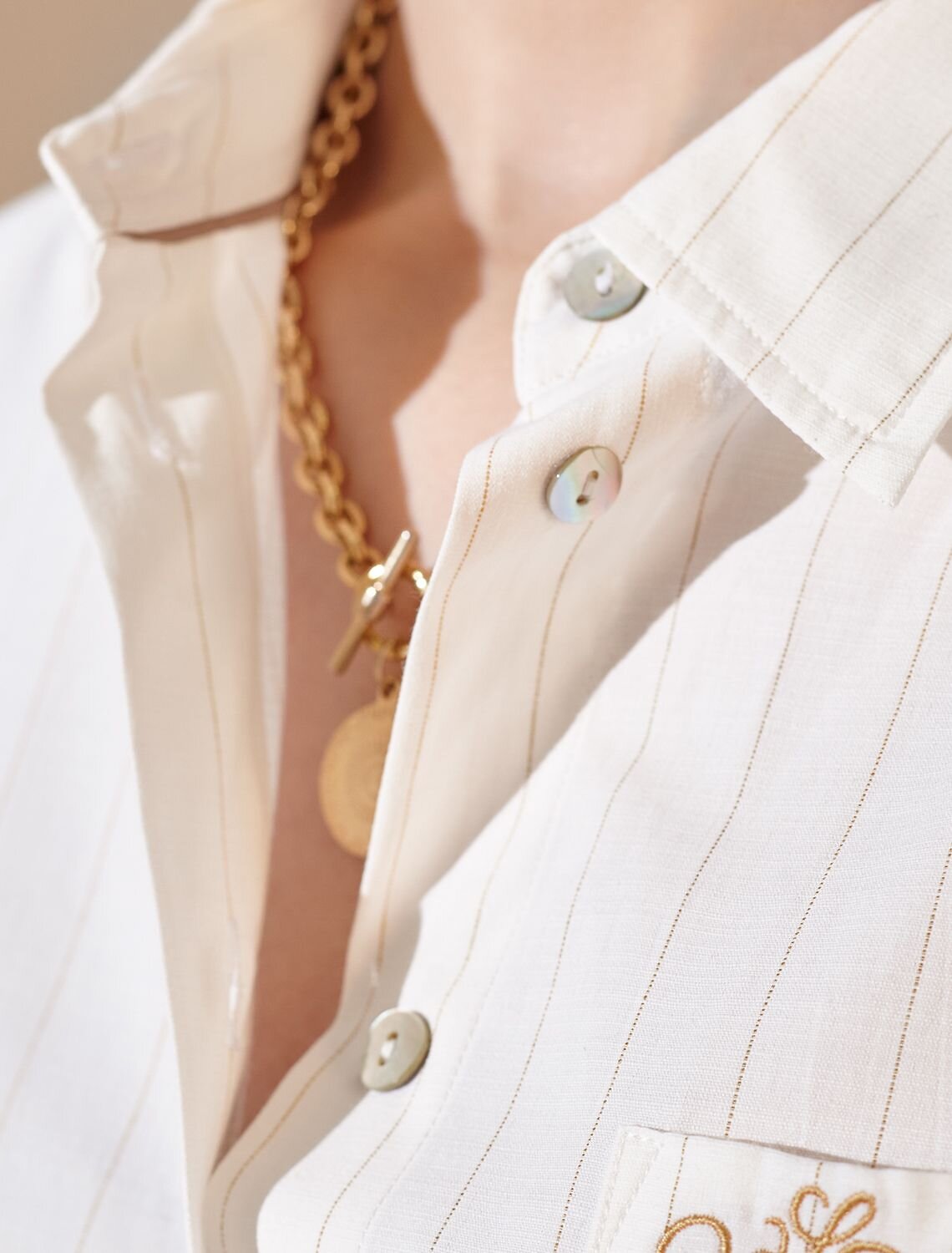 VILATTE Блузка 587380 D29.298 молочный-бежевый