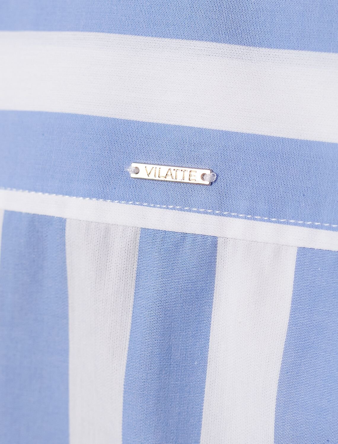 VILATTE Блузка 587382 D29.300 белый-голубой