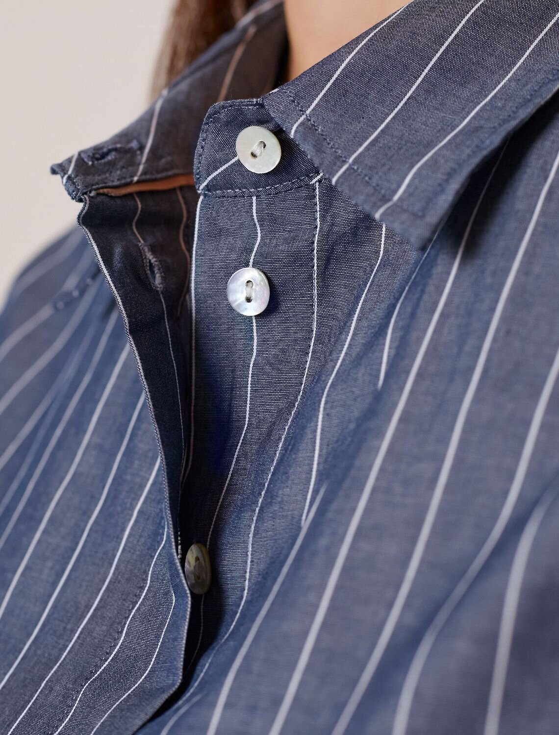 VILATTE Блузка 587386 D29.300 серо-синий