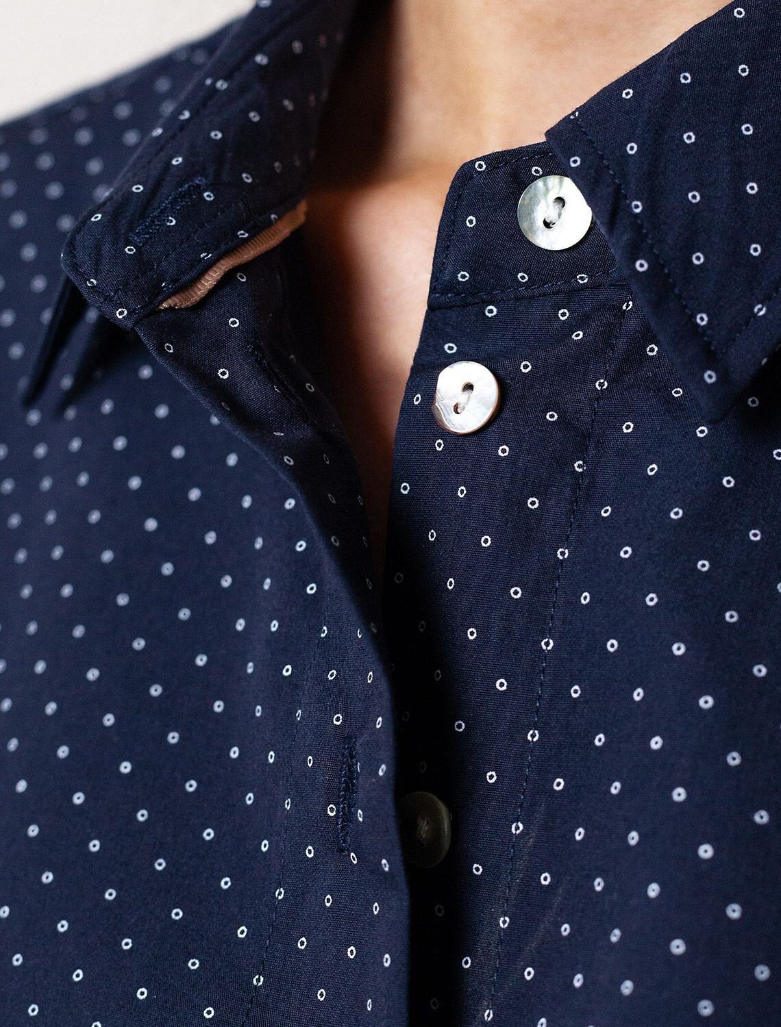 VILATTE Блузка 587387 D29.300 темно-синий