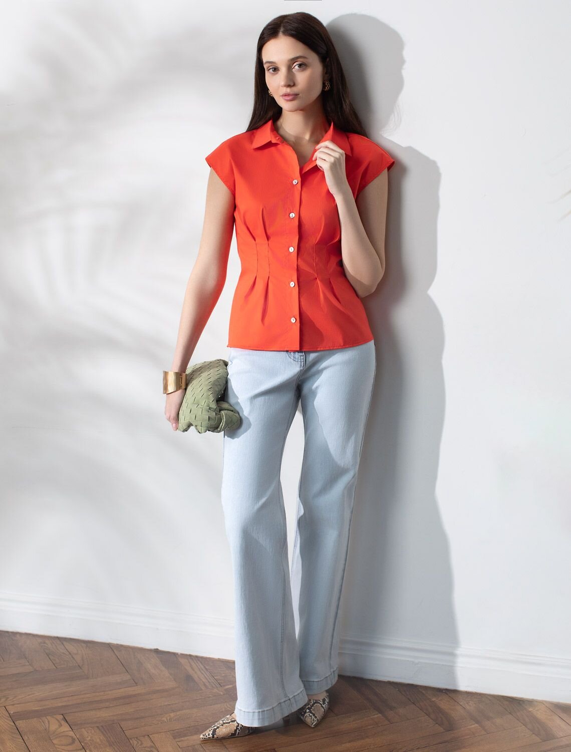 VILATTE Блузка 587389 D29.311 коралловый