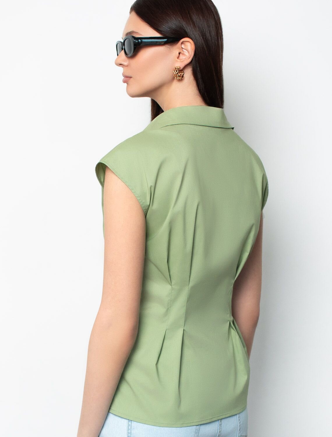 VILATTE Блузка 587391 D29.311 оливковый