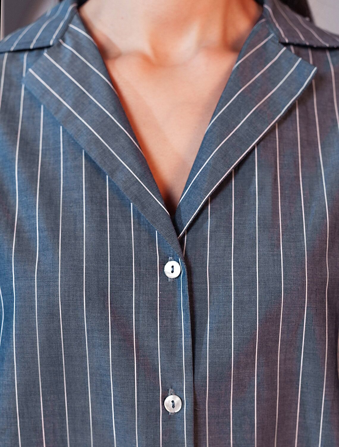 VILATTE Блузка 587393 D29.340 серо-синий