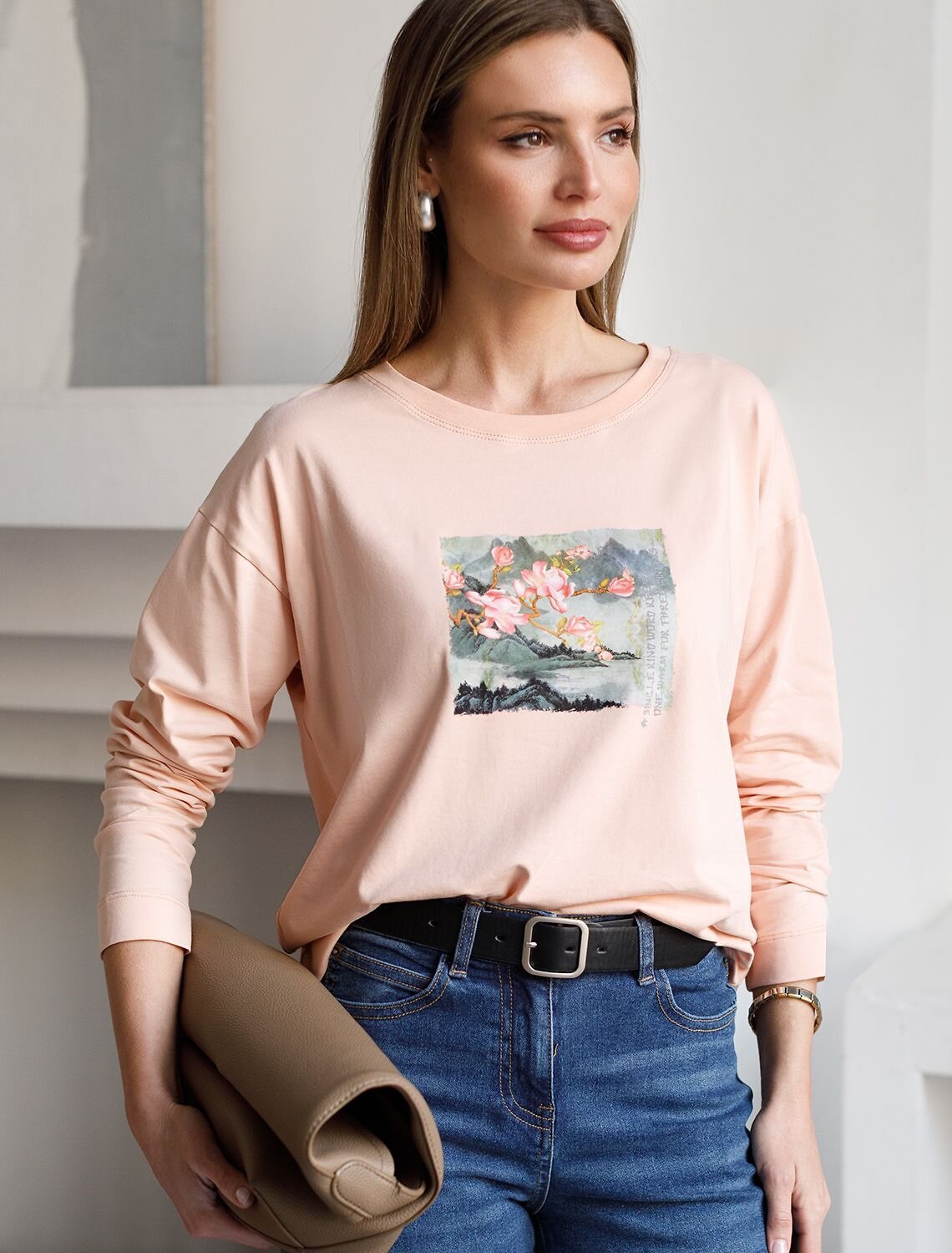 VILATTE Джемпер 587411 D49.148 пудра_пейзаж