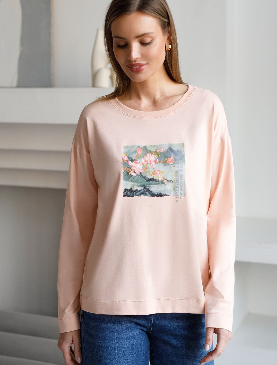 VILATTE Джемпер 587411 D49.148 пудра_пейзаж