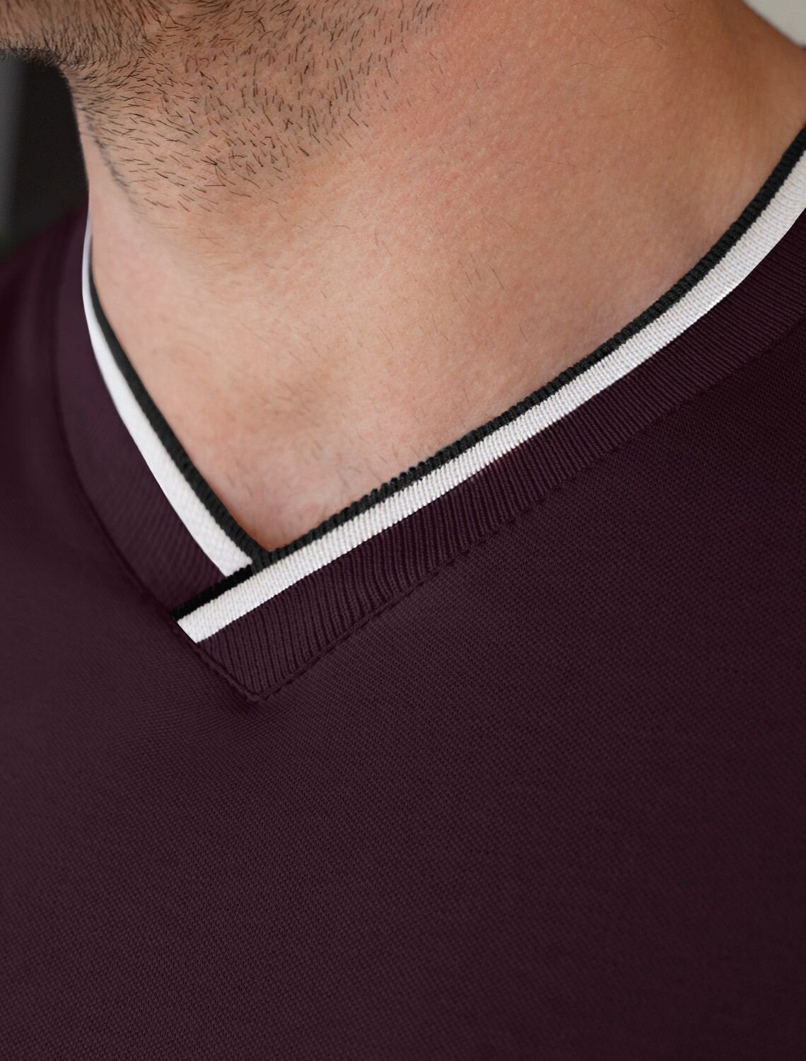 VILATTE Футболка 587414 U49.056 бургунди