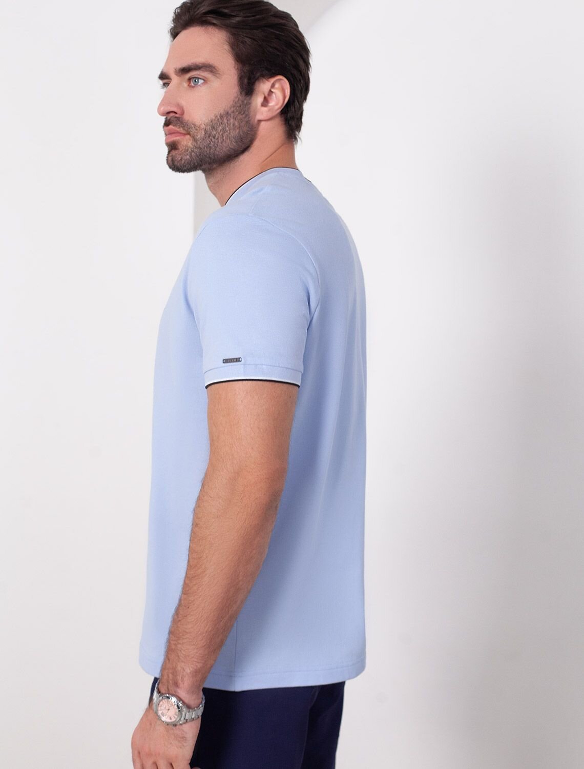 VILATTE Футболка 587415 U49.056 голубой