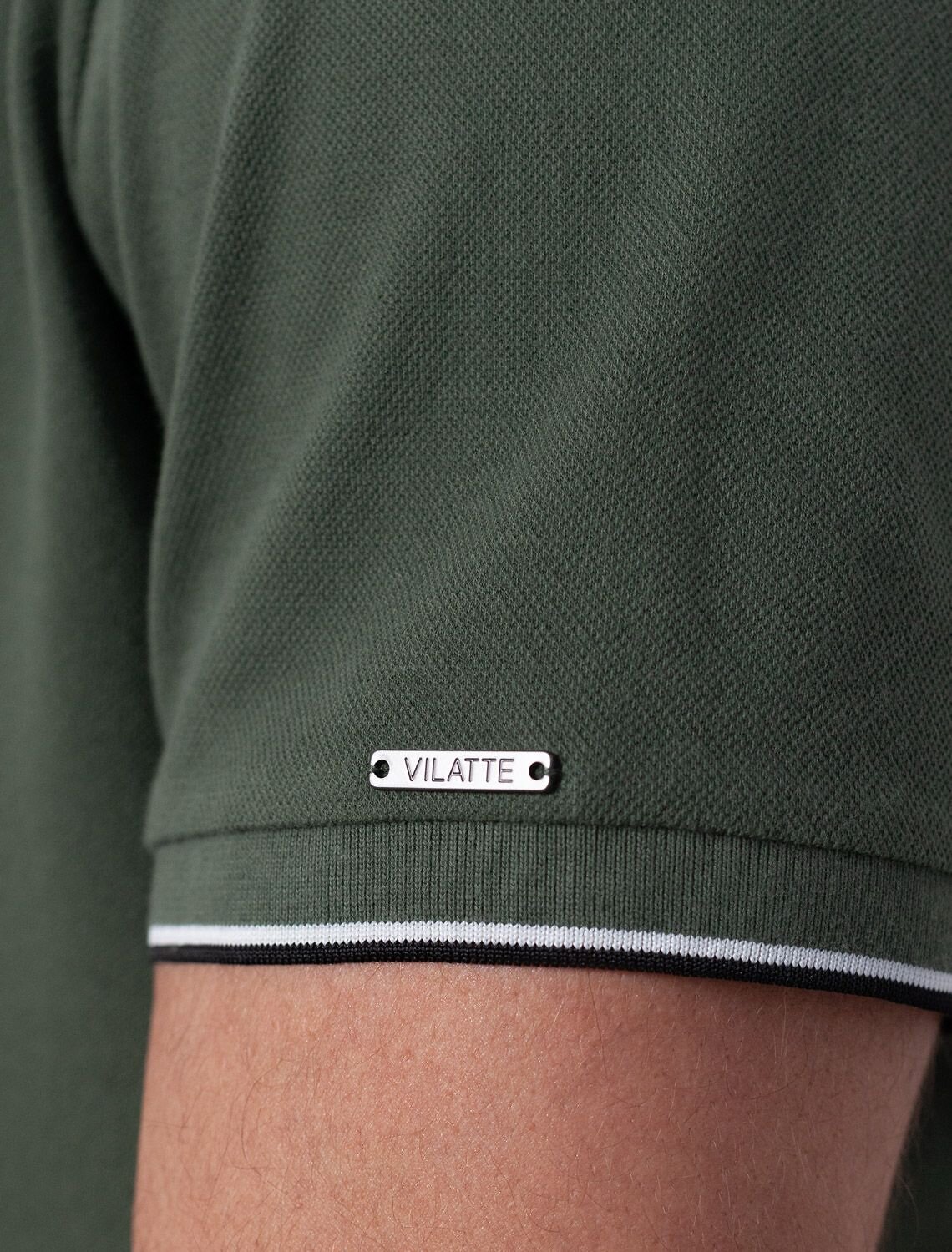 VILATTE Футболка 587417 U49.056 т.оливковый