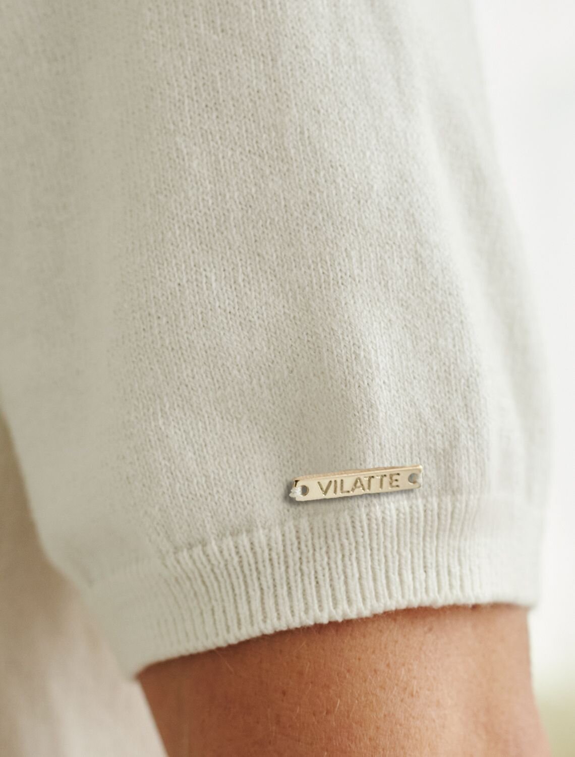 VILATTE Джемпер 587422 D39.301 натуральный белый