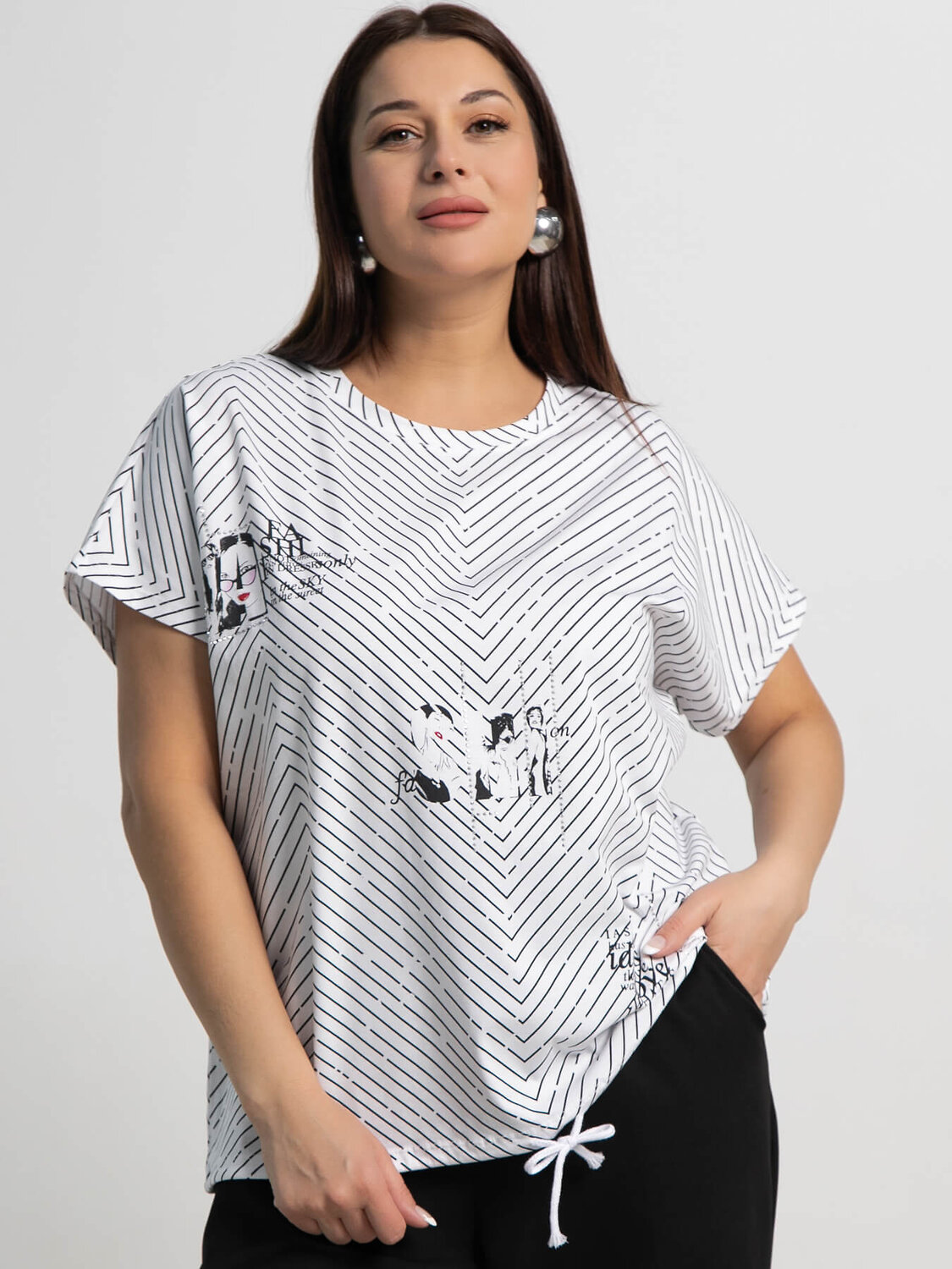 LT Collection Блуза 587429 Б15356-20М белый